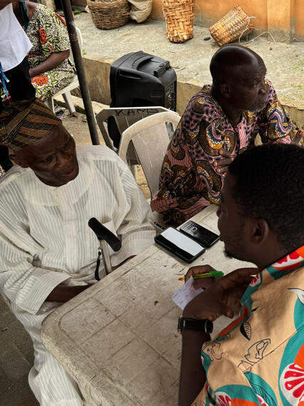 Stakeholders meeting with community leader
